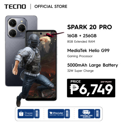 NEW SPARK 20 PRO 5G 16GB (8+8) +256GB | MTK D6080 5G | 108MP FLASH CAMERA | 120HZ FHD Screen | 33W