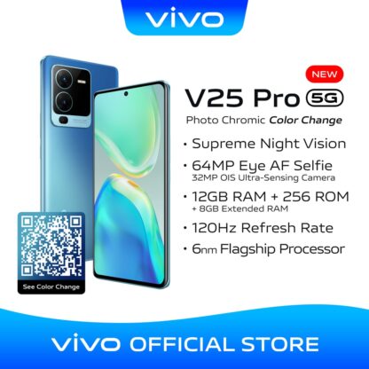 vivo V25 Pro 5G cellphone Photochromic 64MP Camera, 12GB RAM 256GB ROM, 66W Fast Charging Smartphone