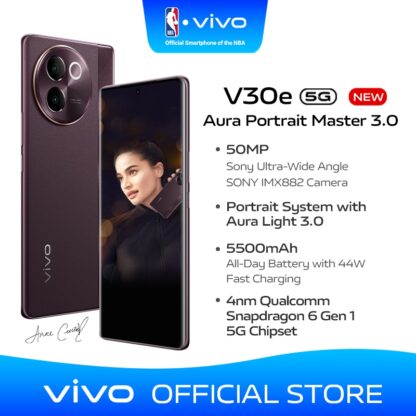 (New) vivo V30e 5G | Flagship SONY IMX882 Camera | 8GB+8GB RAM & 256GB ROM | 120Hz | Aura Light 3.0