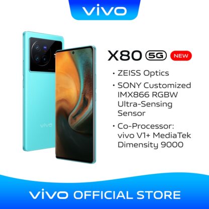 vivo X80 Android 12 Zeiss Optics 5G Co-Processor With 12GB RAM and 80W Fast Charging Smartphone